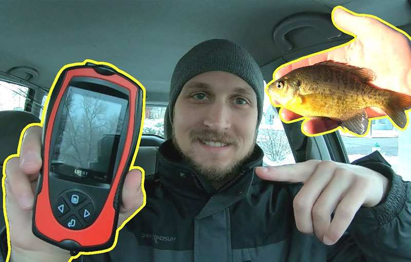 LUCKY Fish Finder with FLASHER Ice Fishing Test and Review!